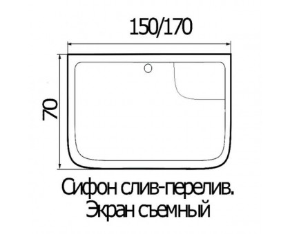 Душевая кабина River SENA 150/70/50 ТН