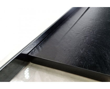 Душевой поддон WeltWasser WW TRS  80 STONE-BL 80х80 см черный с сифоном